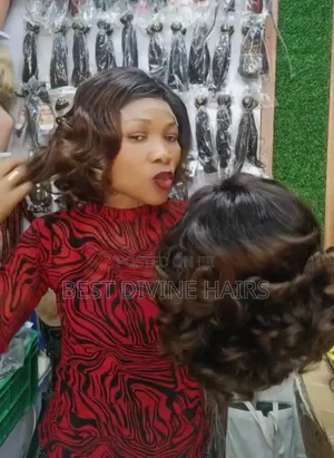 12" 5x5 Full Closure Bounce Wig, 2-Toned Gashararrun Gashi