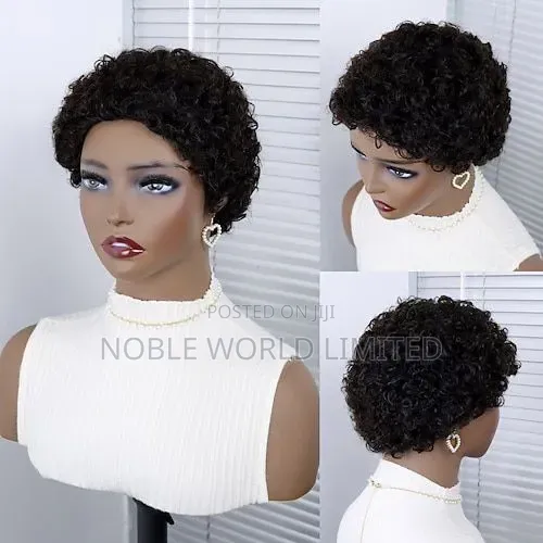 Short Human Hair Wig - 1