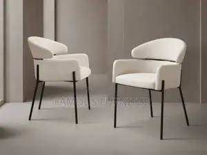 Modern Upholstered Accent Chair - Curved Wraparound