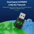 2-in-1 WiFi 6 & Bluetooth 5.4 USB Adapter - 2