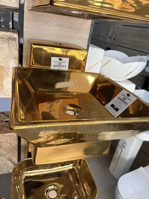 Rockford England Luxury Gold Wall-Hung Wash Hand Basin