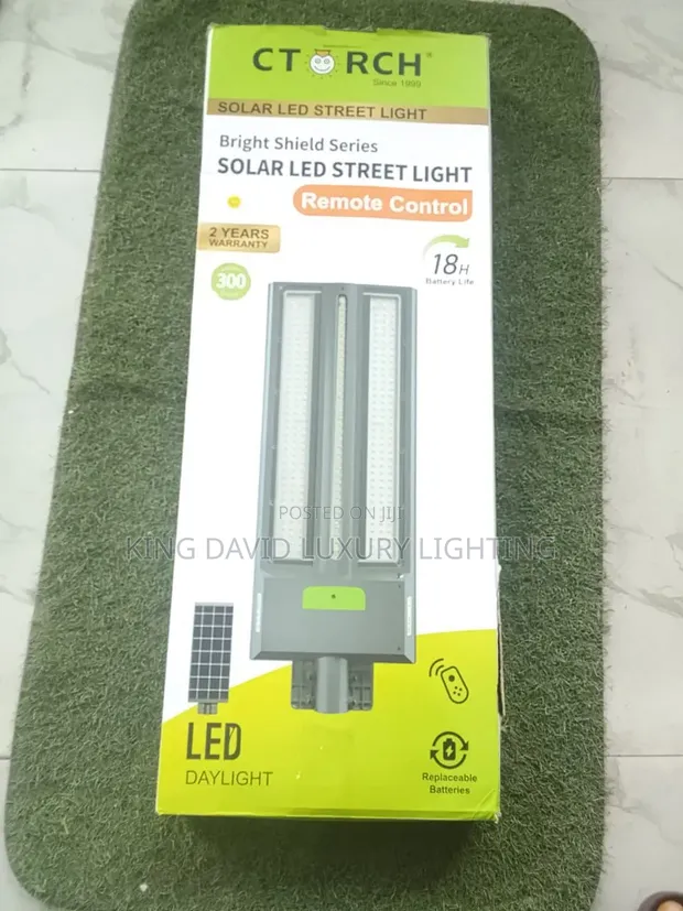 CTORCH Bright Shield 300W Solar LED Street Light - 1