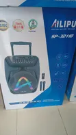 AILIPU SP-3211D 12-Inch Rechargeable PA Speaker with 2 Wireless Mics - 1