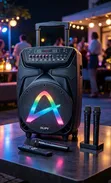 AILIPU SP-3211D 12-Inch Rechargeable PA Speaker with 2 Wireless Mics - 2