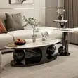 Modern Oval Coffee Table Mai Sama Mai Kama Da Marmara - 1