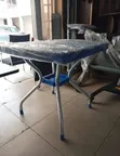 Stainless Steel Legs Plastic Foldable Table - 1