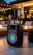 AILIPU SP-3210D 12-Inch Rechargeable Bluetooth PA Speaker Da Mics 2 - 1