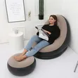 Electric Inflatable Sofa with Foot Rest - Brand New - 1