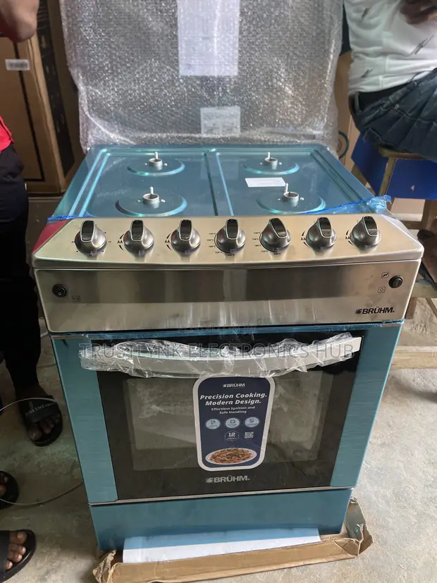 Bruhm 4-Burner Gas Cooker/Oven BGC-6640SS - 1