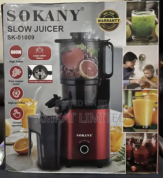 Sokany Slow Juicer - Brand New - 1