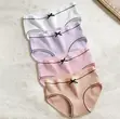 4pcs Pack Women's Ribbed Comfortable Triangle Panties - 1