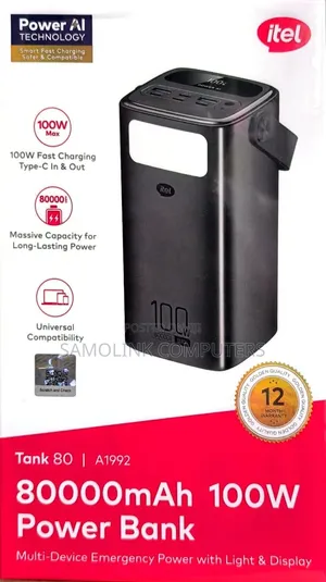 Itel A1992 Tank W 80,000mAh Power Bank