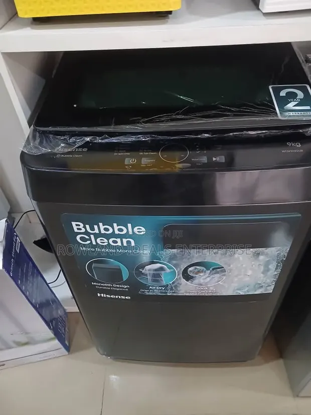 Hisense 9kg Top Load Washing Machine - Sabon Abu - 1