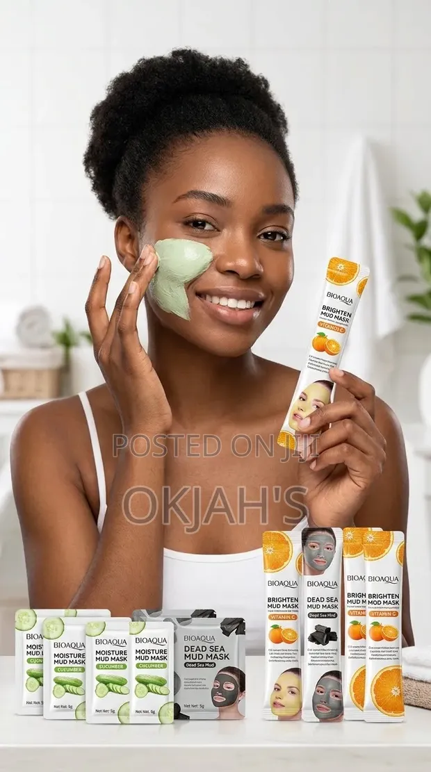 BIOAQUA Mud Masks - Cucumber, Vitamin C, Dead Sea - 1