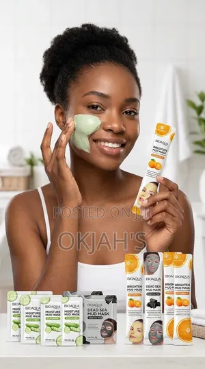 BIOAQUA Mud Masks - Cucumber, Vitamin C, Dead Sea