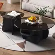 Luxury Center Table (2pcs Glass Top) - 2