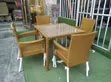 4-Gurbin Zinariya & Brown Synthetic Rattan Outdoor Dining Set - 2