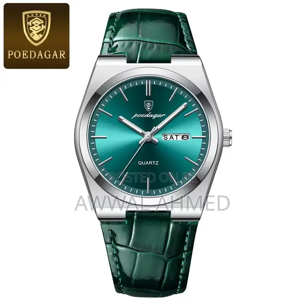 Poedagar Leather Wristwatch - Brand New - 1