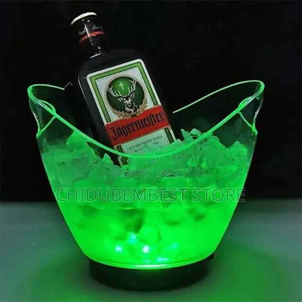 Rechargeable LED Acrylic Champagne Ice Bucket - 1