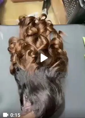18" 5x5 Layered Bounce Wig - 2 Toned Human Hair