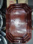 Luxury Vintage 3-in-1 Wooden Food Serving Tray Set - 3