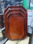 Luxury Vintage 3-in-1 Wooden Food Serving Tray Set - 4
