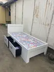 3x6 Children Bed Frame with Inside Bedside - 2