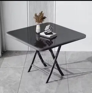 Modern Glass Foldable Table and Chair Set