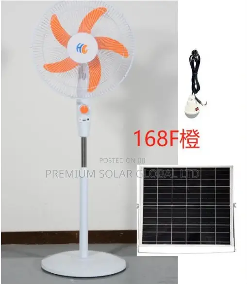 Holy Grace Solar Standing Fan - 1