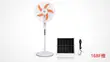 Holy Grace Solar Standing Fan - 2