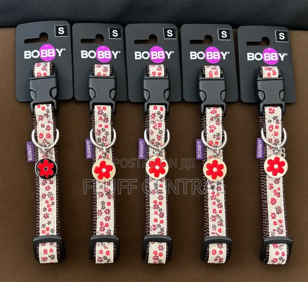 5-in-1 Bobby Collier Flower Collar with Tag (1.5cm, S-16) - 1