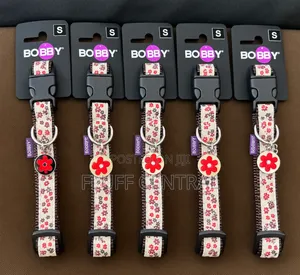 5-in-1 Bobby Collier Flower Collar with Tag (1.5cm, S-16)