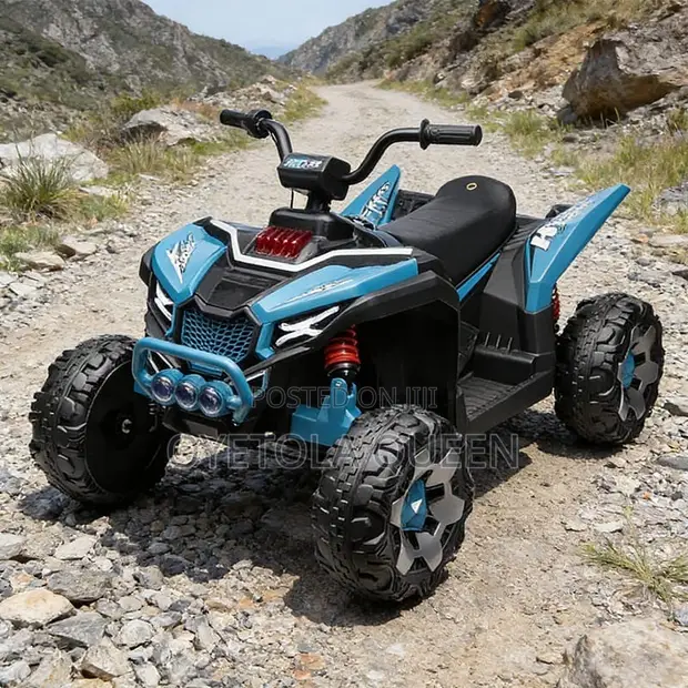 Kids Electric Quadbike - Blue - 1