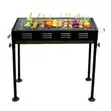 Camp/Event Charcoal BBQ Grill with Adjustable Stand - 1