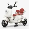 Kids Electric Bike - White - 1