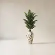 Large Artificial Palm Tree in Gold Ceramic Vase - 1