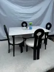 4 Seater Modern Marble Dining Set - 1