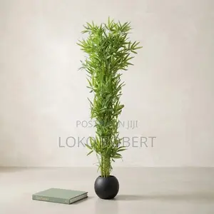 Artificial Blue Blossom Floor Plant in Luxury Vase