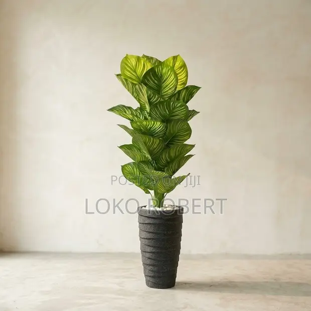 Artificial Floor Plant in Terrazzo Planter (72 Inches) - 1