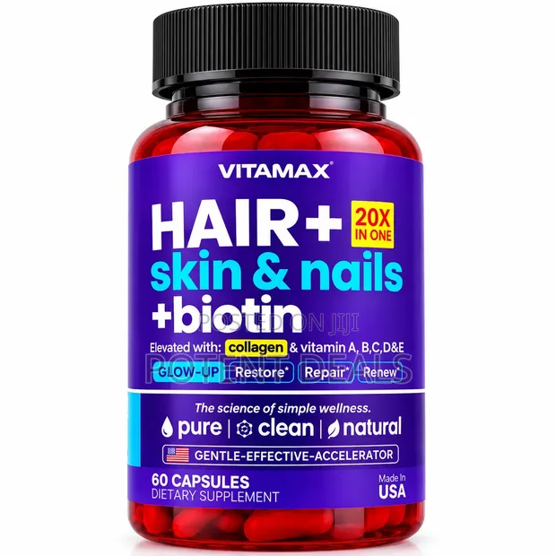 VITAMAX Hair + Skin & Nails + Biotin 20-in-1 - 60 Capsules - 1