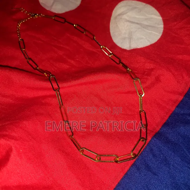 Stainless Steel Ladies Necklace - Gold - 1