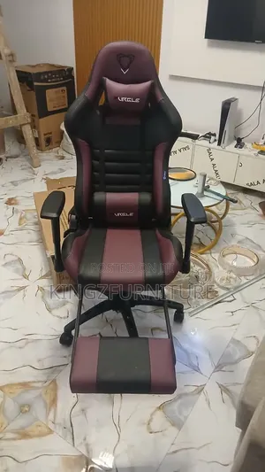 Kujerar Wasan Kwamfuta Mai Launi Purple/Black Mai Jinƙai Tare da Wurin Zama na Kafa