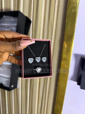 Stainless Steel Heart Jewelry Set