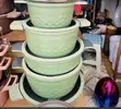 DONNOR 14pcs Nonstick Cookware Set - Green - 2
