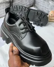 Quality Men's Leather Shoes - Black - 1