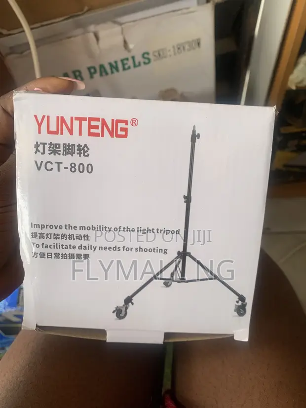 Yunteng VCT-800 Caster Wheels na Light Stand (Sabon Samfuri) - 1