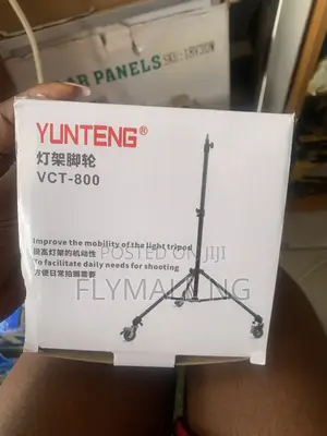 Yunteng VCT-800 Caster Wheels na Light Stand (Sabon Samfuri)