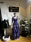 Women's Adire Smoked Long Gown - 1