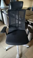 Executive Office Chair with Headrest - Black - 1