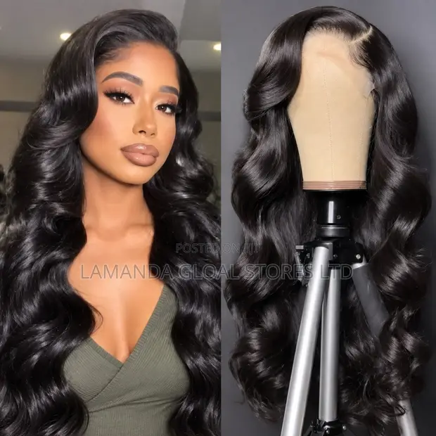 Long Body Wave Side Part HD Lace Front Human Hair Wig - 1